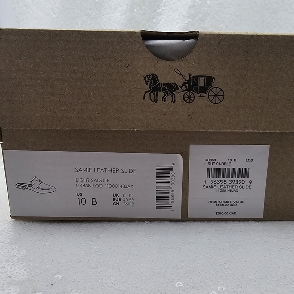 Coach Samie Classic Slide Leather Slip-on Casual Neutral Women's sz 10 - Picture 11 of 12